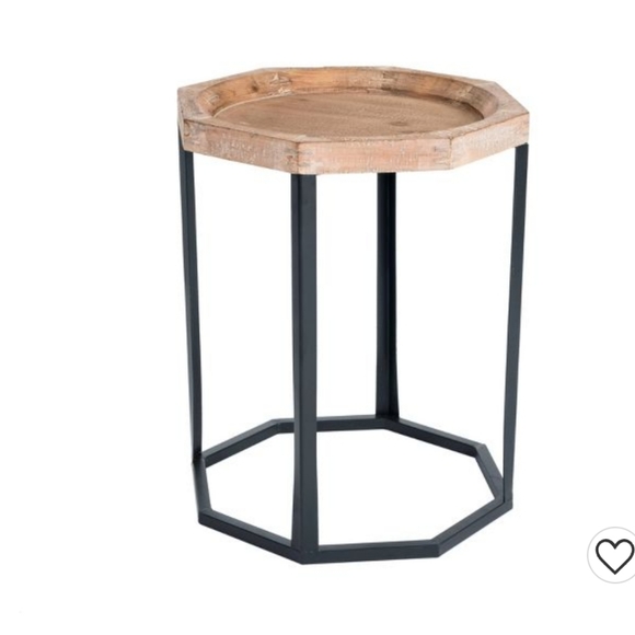 Grayson Wood and Metal Side Table Natural - Finch - Picture 2 of 13